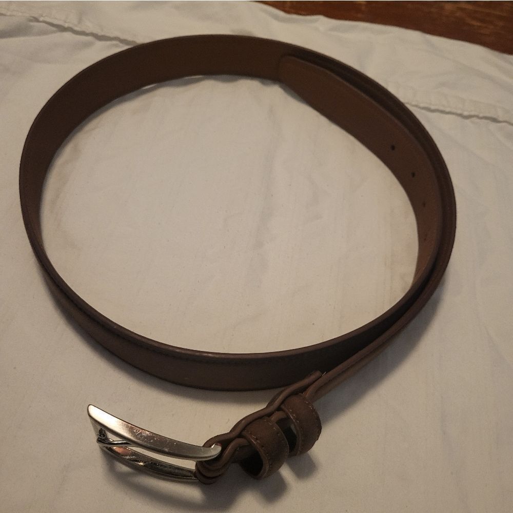 Donald J. Trump Bundle Brown 2 Genuine Leather Belts, Waist 36 - Picture 16 of 16